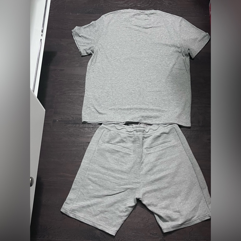 Gray short set